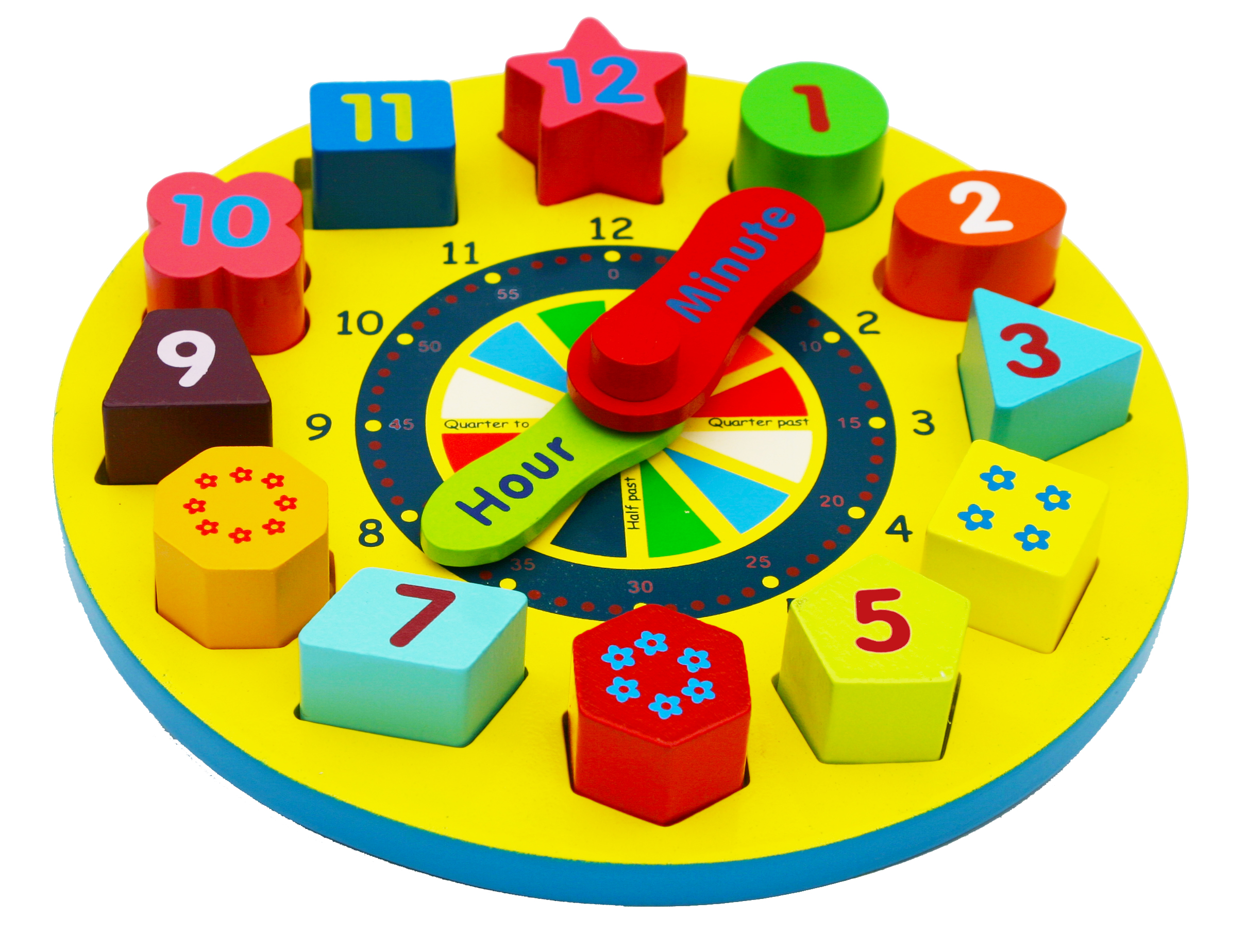 Shape sorter clock